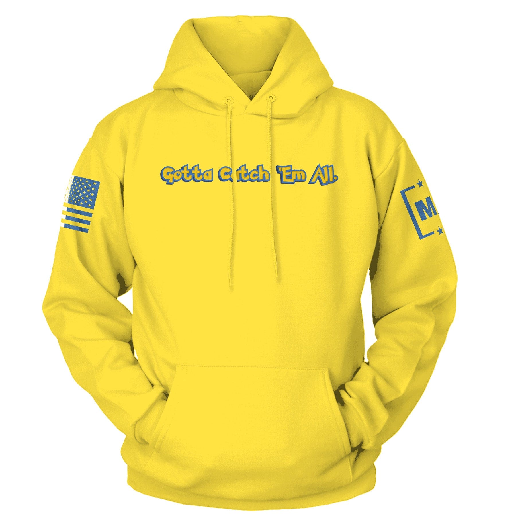 Yellow / S Gotta Catch 'Em All Hoodie maga trump