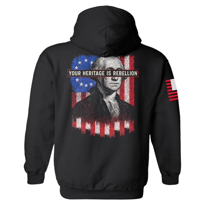 Your Heritage is Rebellion Hoodie maga trump